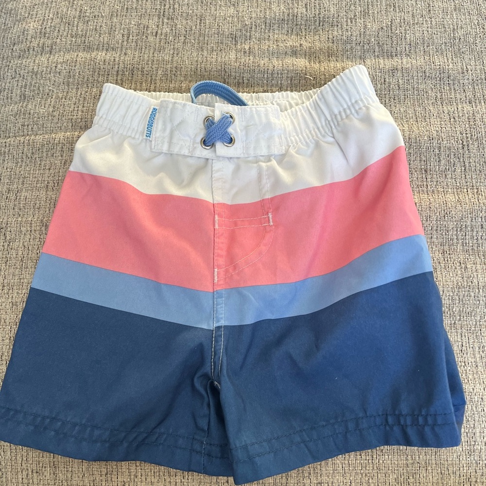 Rugged Butts Striped Swim Shorts